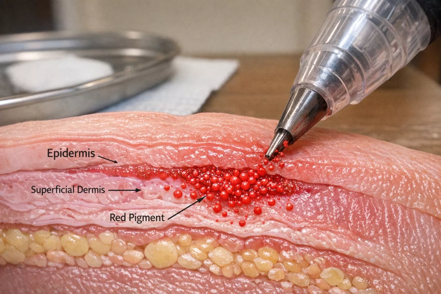lip skin layer pigment