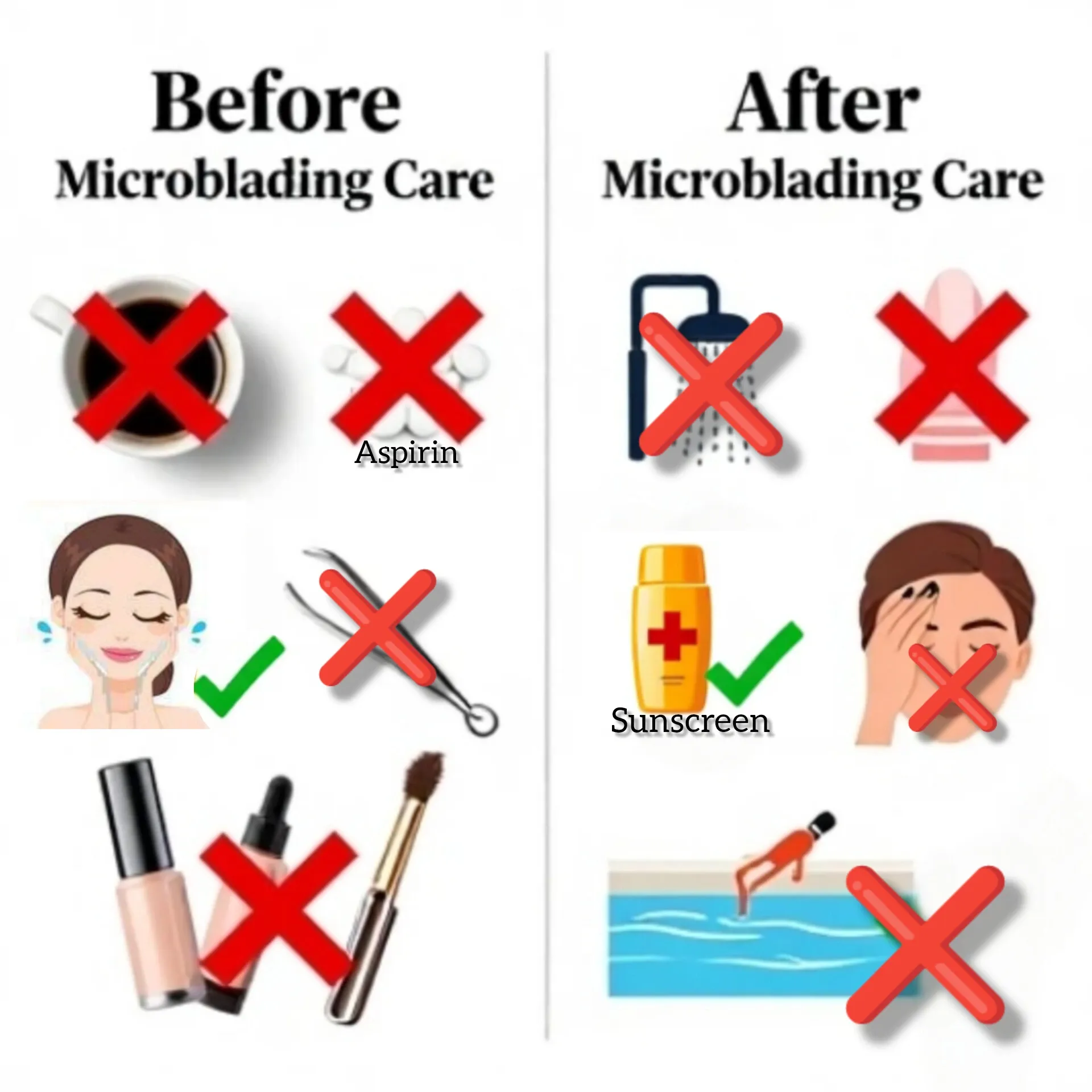 Microblading Eyebrows Pre and Post Care Guide