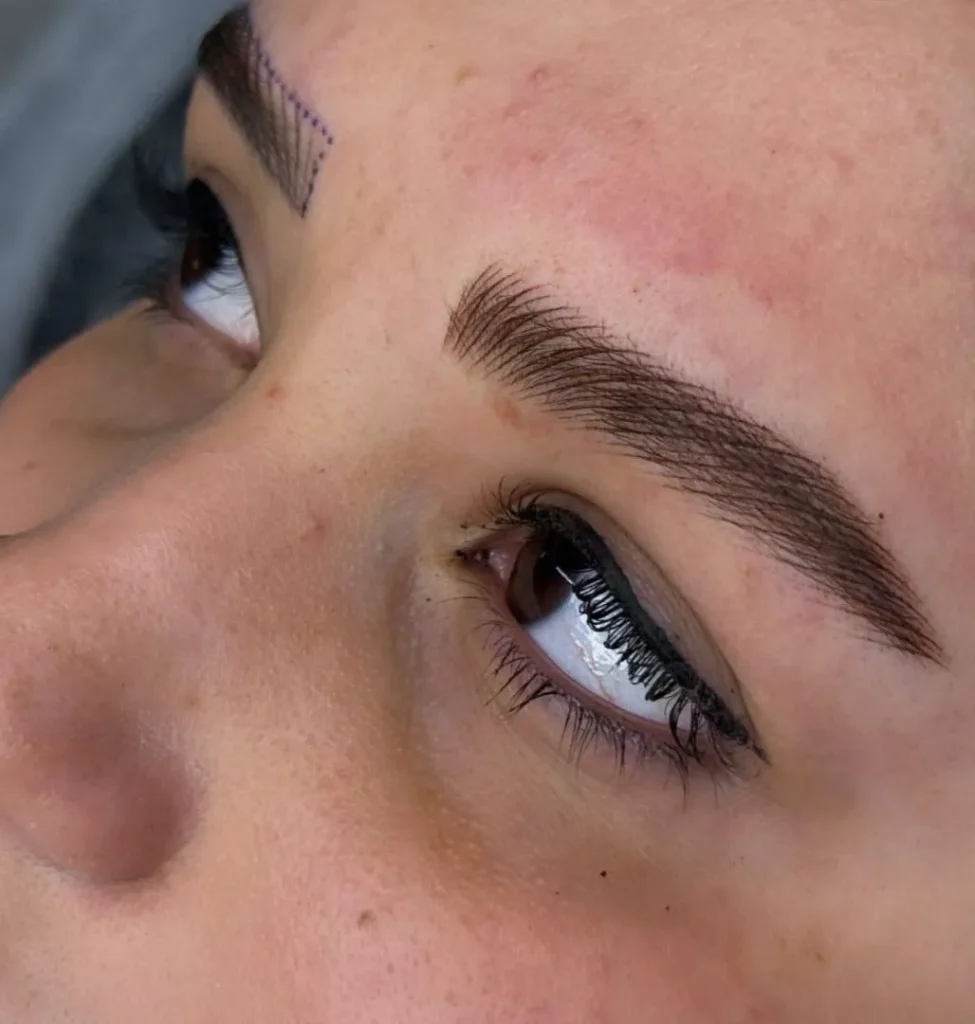 eyebrow hair direction analysis 1