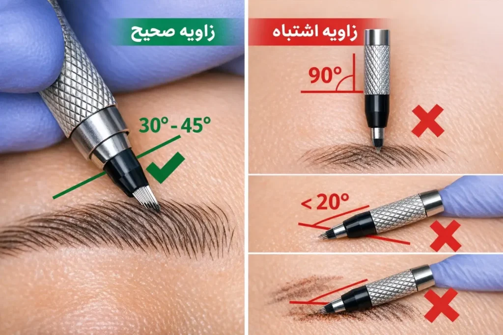 how to hold microblading pen