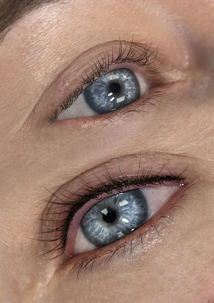 before and after lash line enhancement